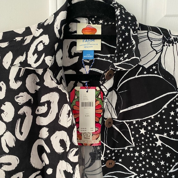 Anthropologie x Farm Rio Printed Surf Shirt - Picture 9 of 12
